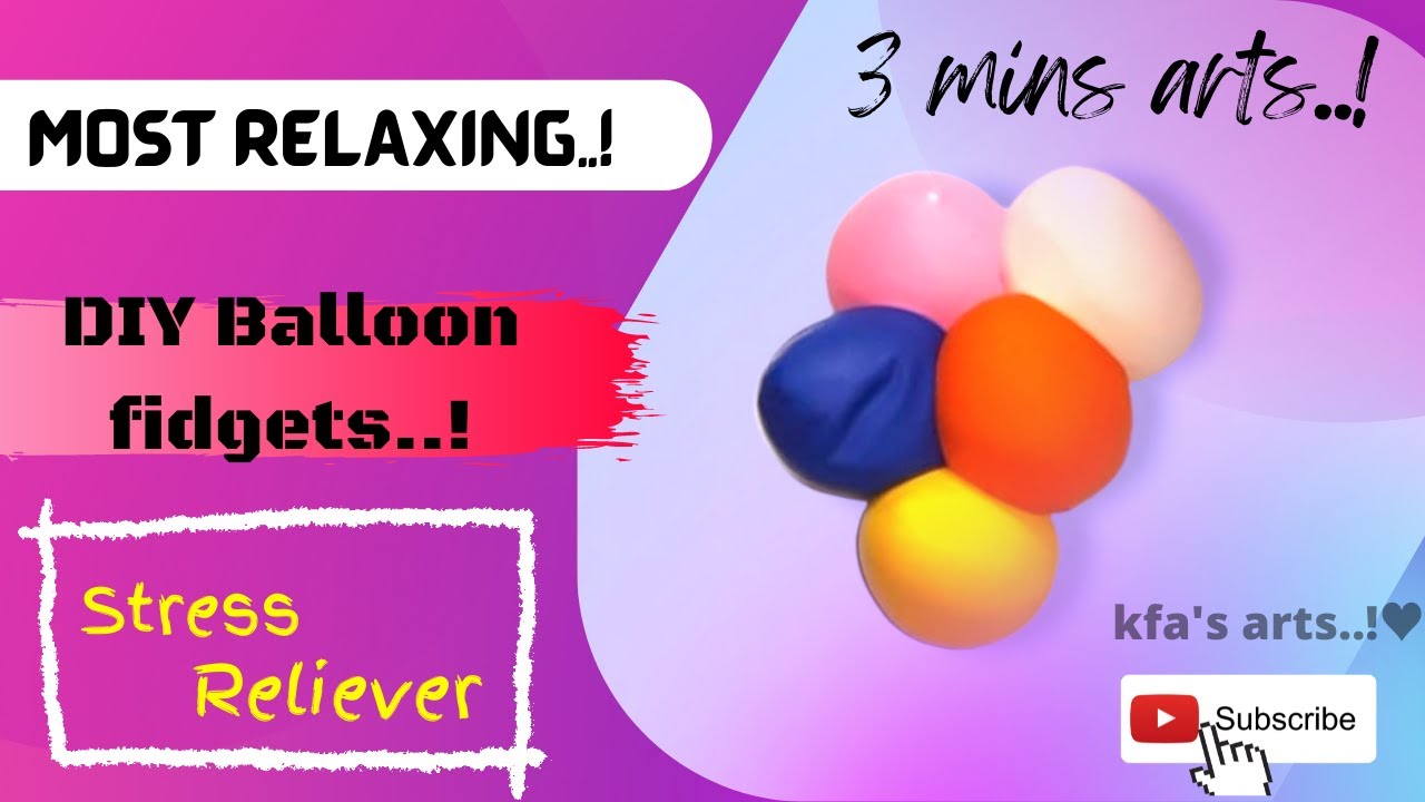 diy fidget toys with balloons \\ how to make ballon fidgets \\ easy