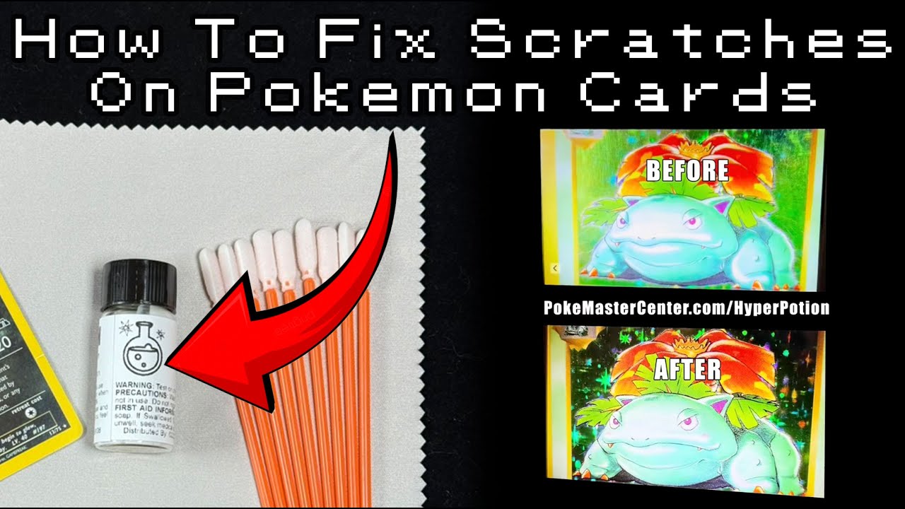 Удаление царапин с карточек покемонов — руководство по игре Hyper Potion