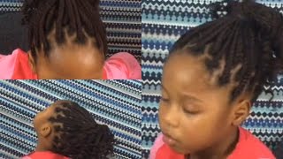 BOX BRAIDS // how to braid kids natural hair