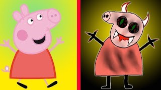 PEPPA PIG CHARACTERS HORROR VERSION 😲😲😲