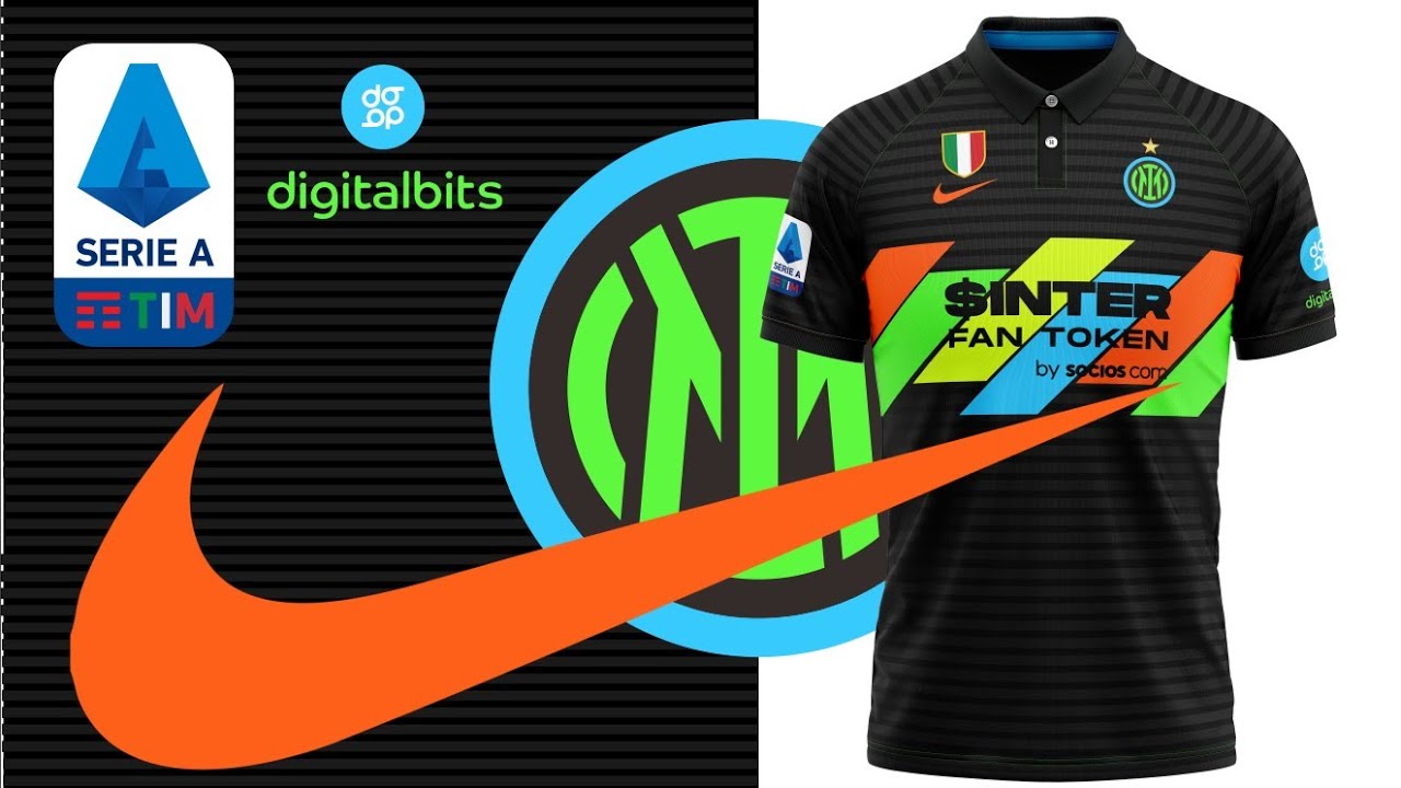 Football Jersey  Inter Milan Third Mockup Free Download 2021/2022