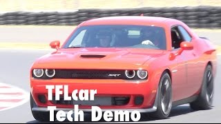 2015 Dodge Challenger Hellcat race ready dashboard Performance Pages revealed
