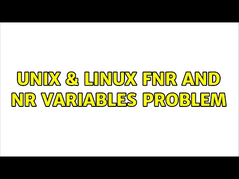 Unix & Linux: FNR and NR variables problem (3 Solutions!!)