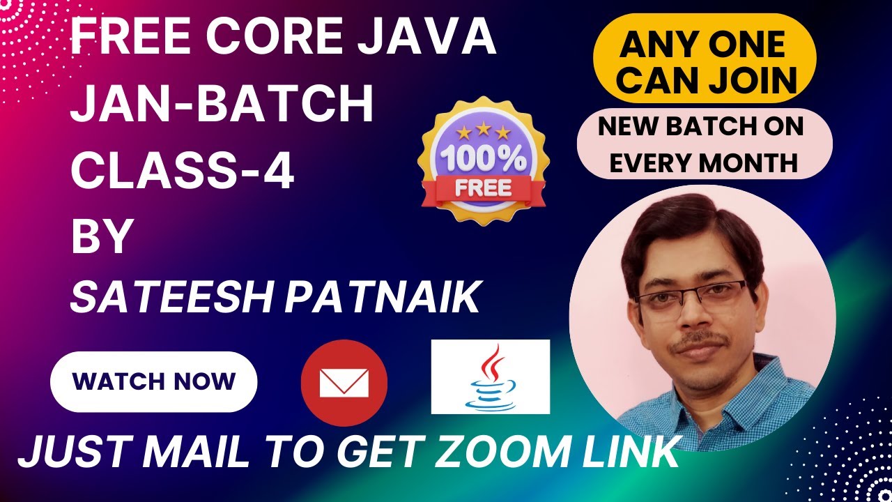 Core Java Class 4 | Jan Batch | Instance Variable | Static Variable ...
