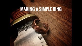 Making  A Simple Twisted Copper Ring- VERY EASY 5 MINUTE PROJECT
