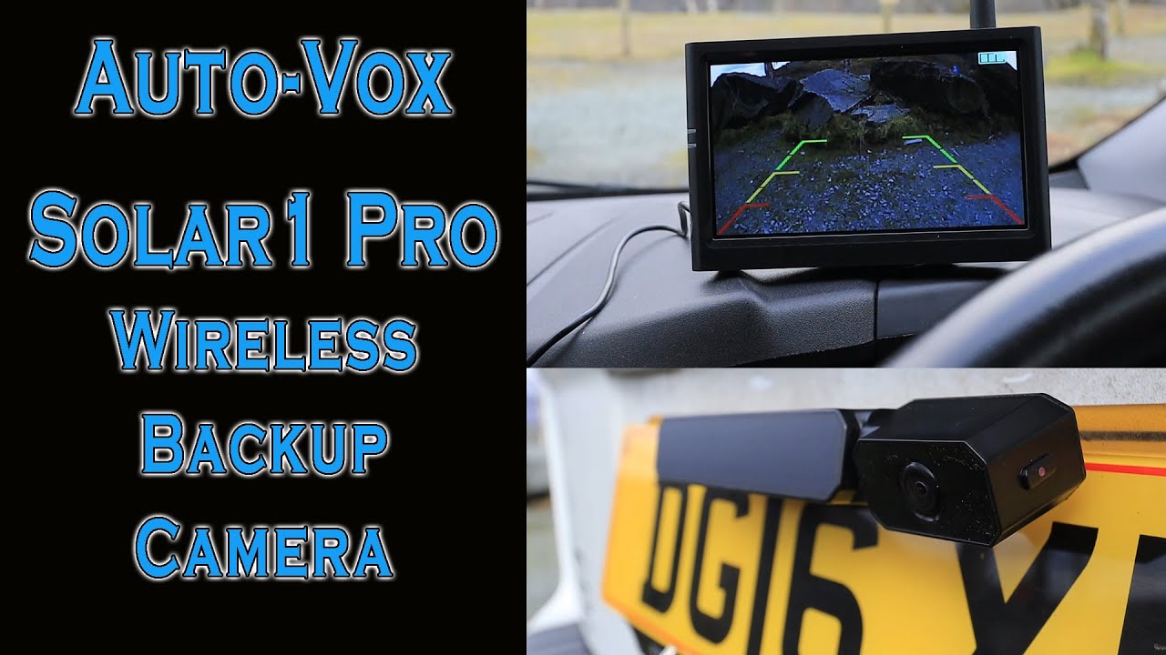 1 Upgrade Solar Wireless Backup Camera for Truck, AUTO-VOX 3Mins