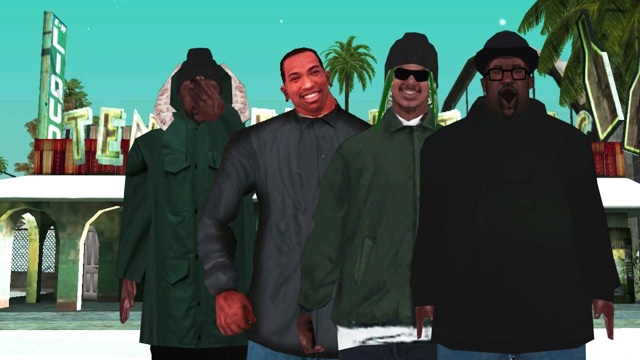 GTA San Andreas Loquendo - CJ y sus amigos se pasean