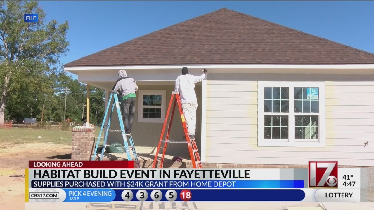 Fayetteville Habitat for Humanity build YouTube