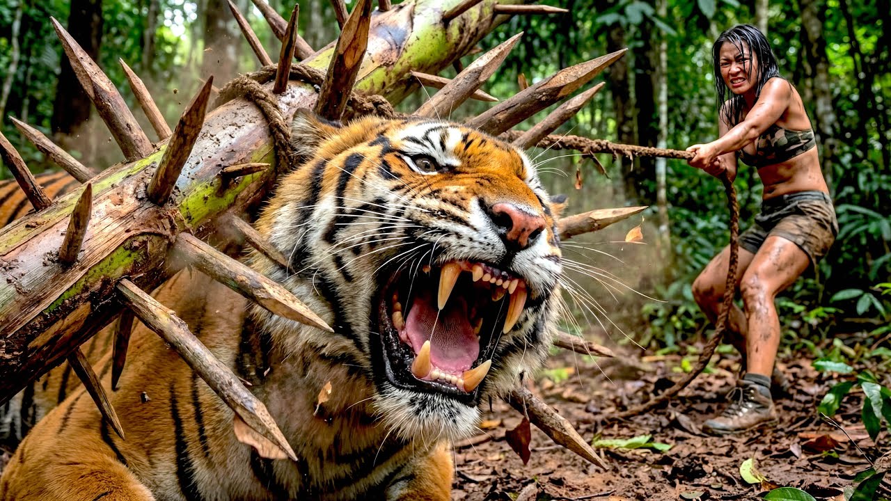 Making a Defensive Trap to Survive: I'm So Afraid the Tiger Will Discover Me