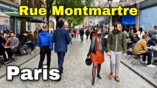 🇫🇷 Walking tour in Paris : &quot;Rue Montmartre&quot; 🚶