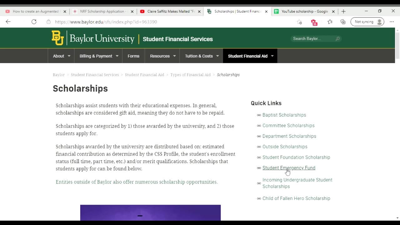 Baylor University Scholarships For International Students Baylor University scholarships - YouTube