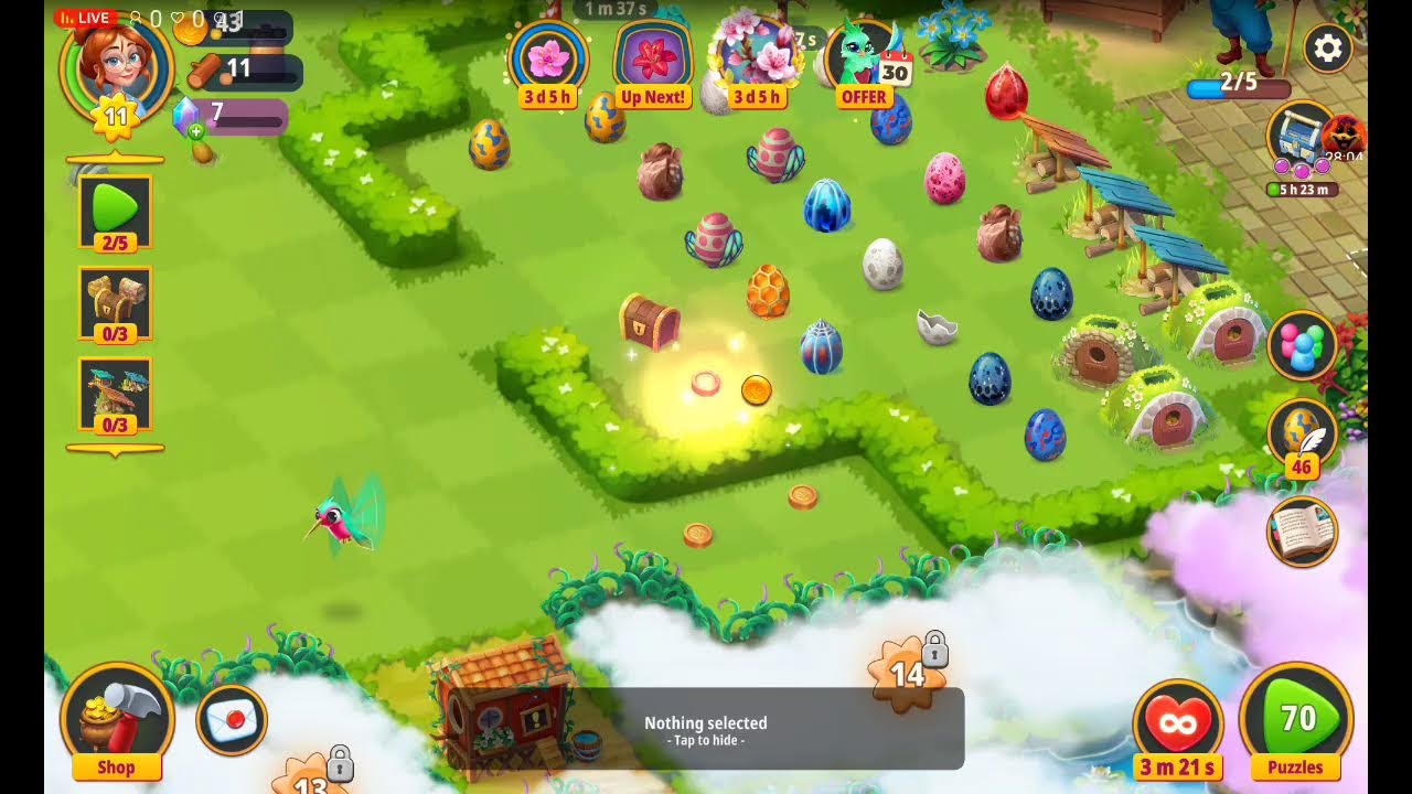 let's play merge gardens no commentary