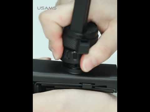 Автомобільний тримач з автозажимом Usams US-ZJ058 на решітку повітропроводу, видео 1