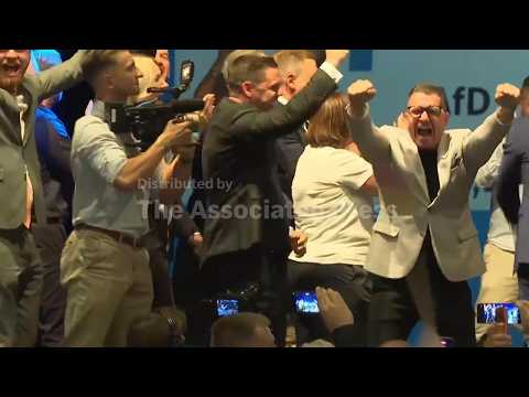 Reaction from AfD as German exit polls suggest far-right party has big lead in regional election
