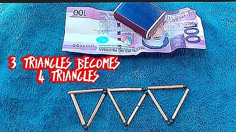 TWO MOVES TATLONG TRIANGLE BECOMES A FOUR TRIANGLE ll  TWO MOVES