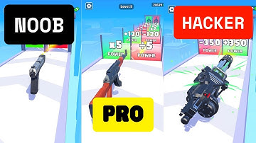 NOOB vs PRO vs HACKER in Weapon Master Game - INSANE SKILLS!