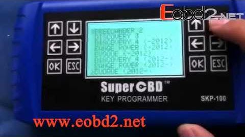 Super OBD SKP-100 Hand-Held OBD2 Key Programmer New Version V1.3 Operation Video