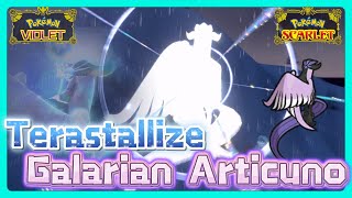 Terastallize Galarian Articuno VS Shiny Galarian Articuno | Scarlet and Violet | Legendary Pokemon