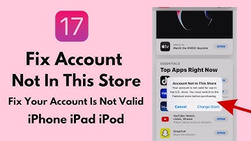 IOS 17 ! Account Not In This Store Fixed ! How To Fix Your Account is Not Valid Error On iPhone iPad