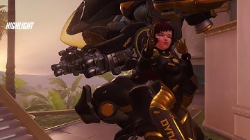 Overwatch Bad PotG | D.Va Highlight | CTF accidental boop