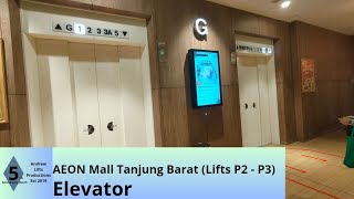Download lagu Fujitec elevator at AEON Mall Tanjung Barat | Jakarta (Lifts P2 - P3)