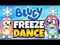 ❄️Bluey Winter Freeze Dance❄️ Brain Break for Kids | Floor is Lava | Danny Go | Dance Songs for Kids