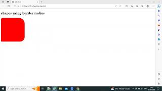 CSS shapes using border radius