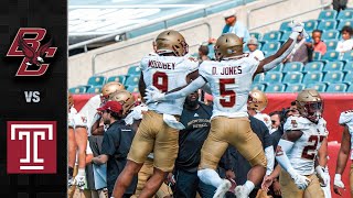 Boston College vs. Temple Football Highlights (2021)