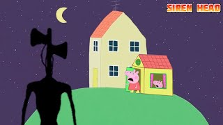 Peppa Pig Siren Head Attack 2 | Last Night for Peppa's Family