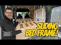 How I Built a Sliding Bed in My Transit Connect Van Conversion