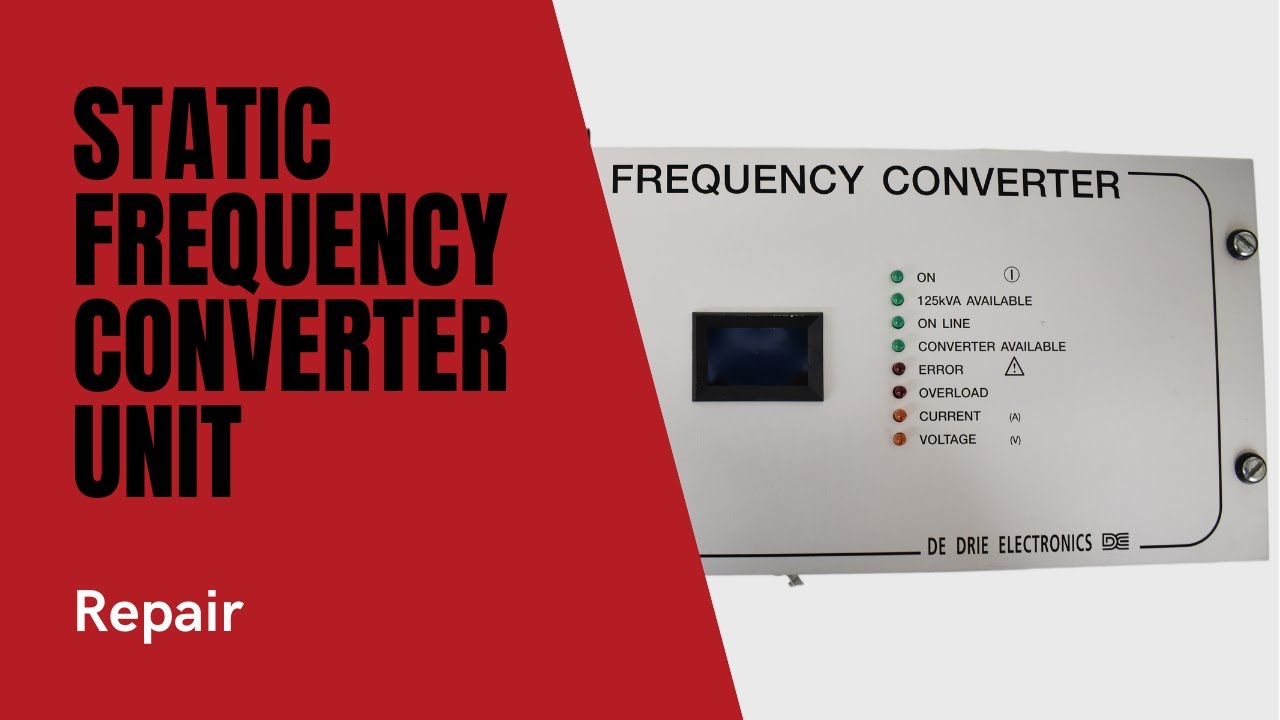 Static Frequency Converter Repair YouTube