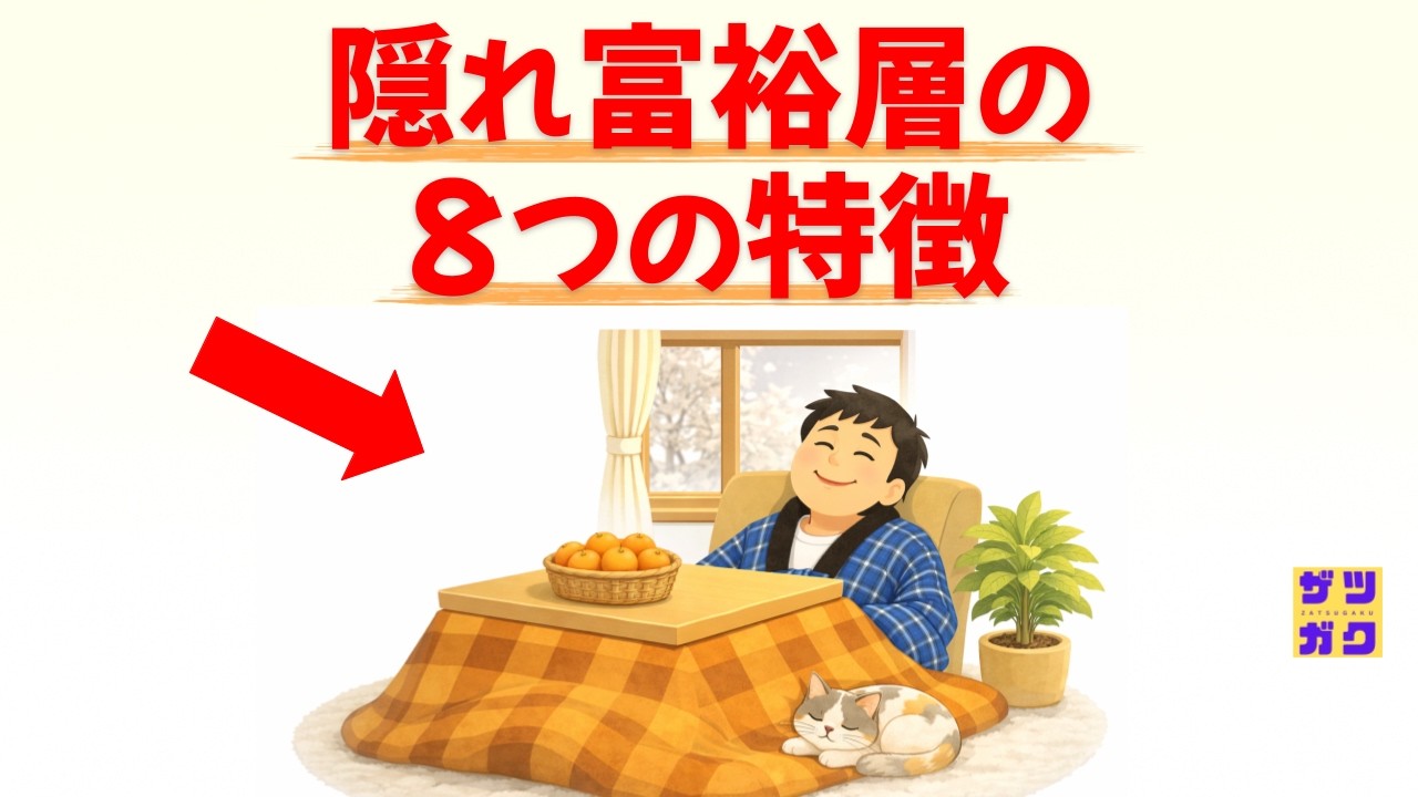 【本物の勝ち組】隠れ富裕層の8つの特徴 ～あなたの隣の「実は億り人」が、誰にも言わないお金持ちになる仕組み～話したくなる雑学 #雑学 #豆知識 #トリビア
