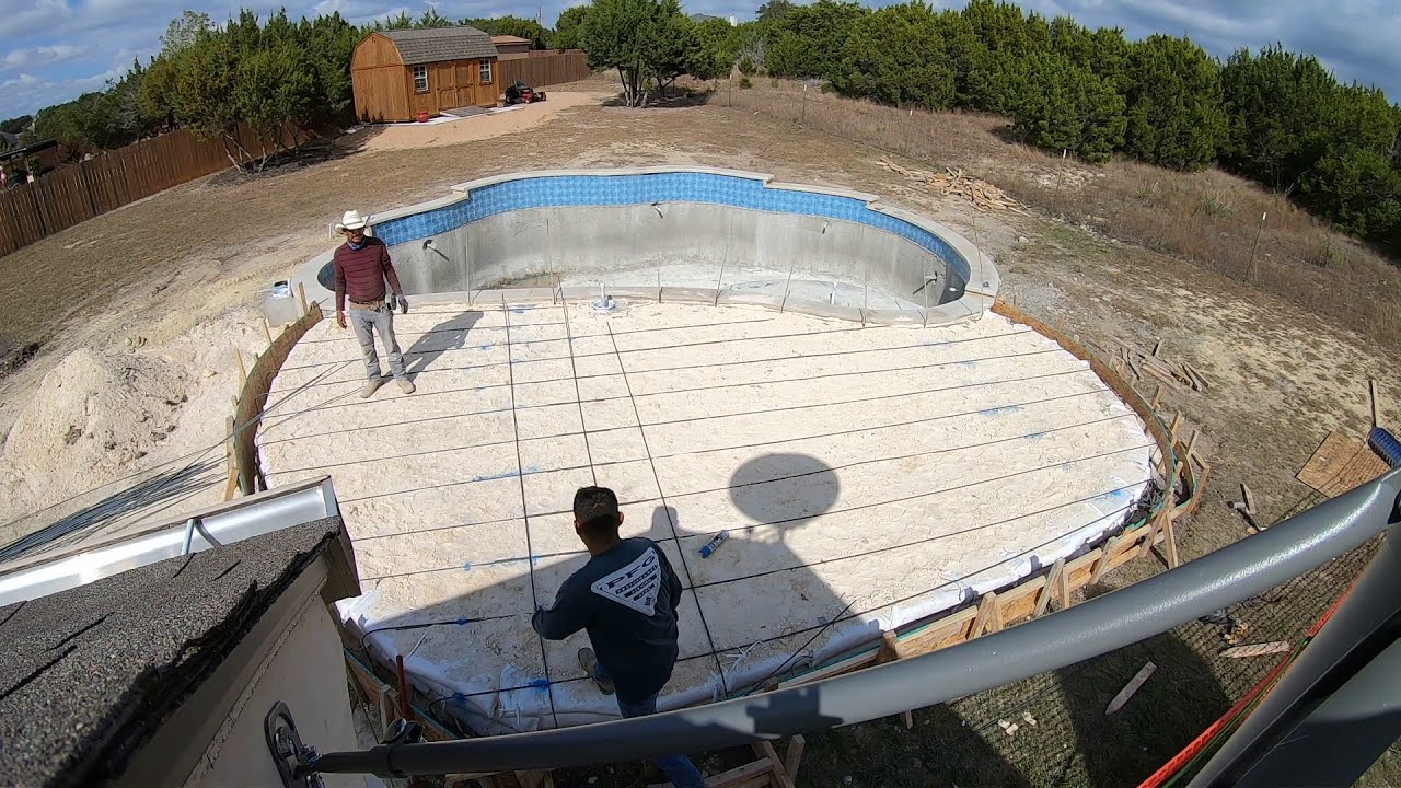 Premier Pools Time lapse 4 month Pool Build in under 15 minutes