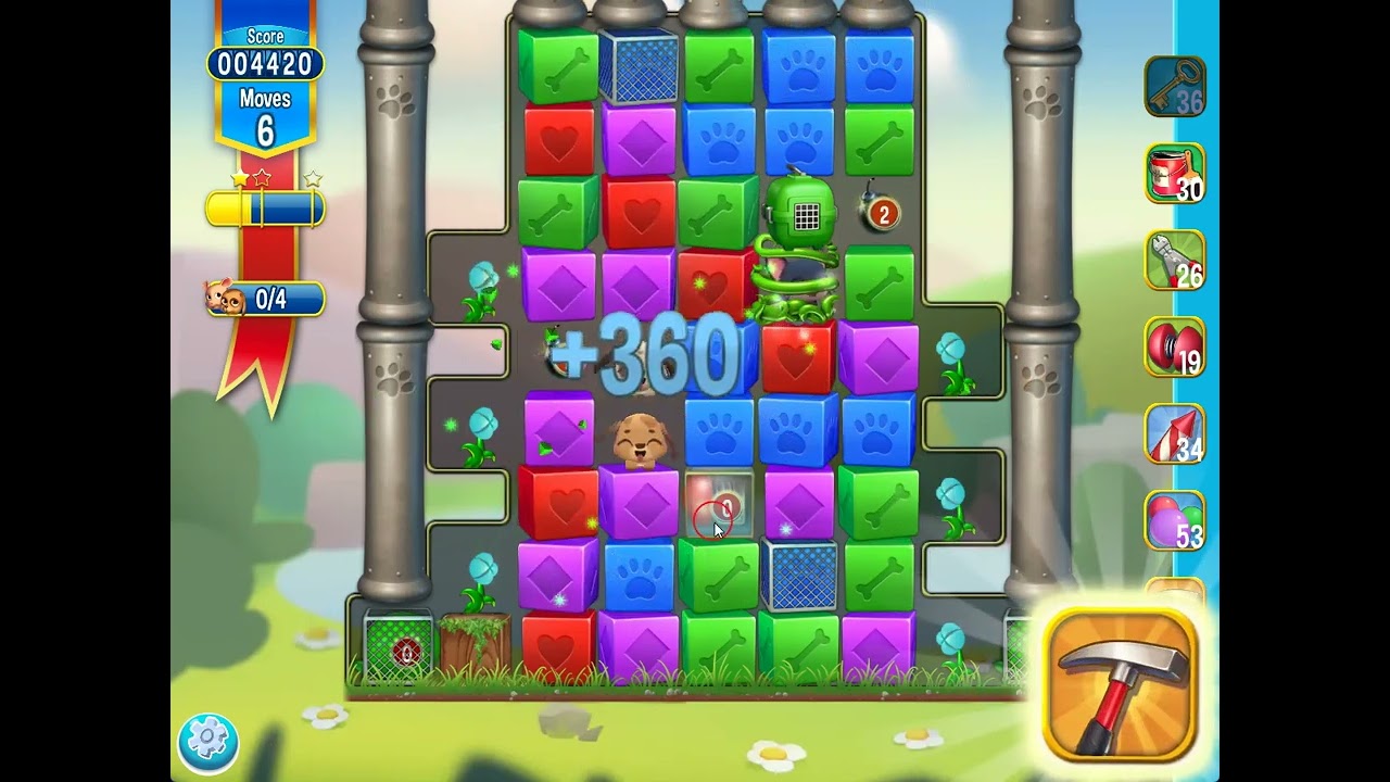 Pet Rescue Saga level 5252 no boosters | PuzzledCubes.site