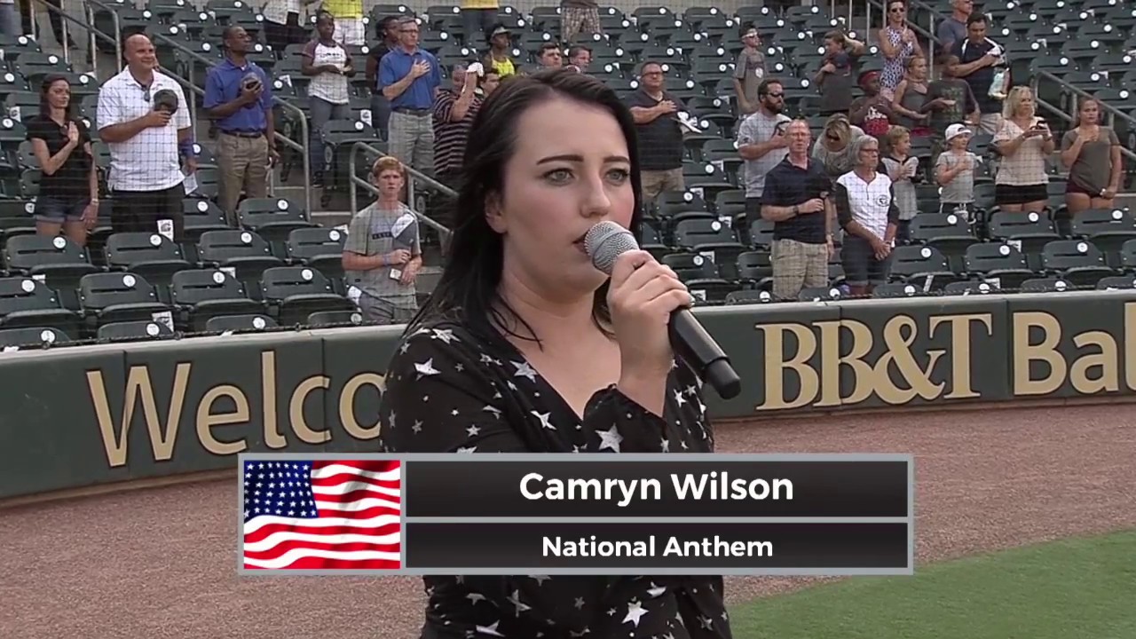 National Anthem at the Charlotte Knights Baseball game