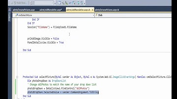 asp b28 add code to make selected image selectedvalue on image drop down list