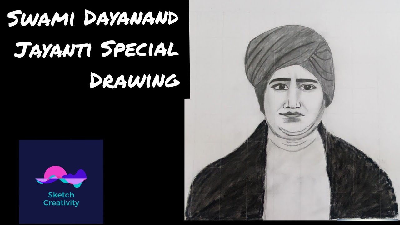 Art Swami Dayanand Saraswati Created by Raushan Kumar: Cool Art India