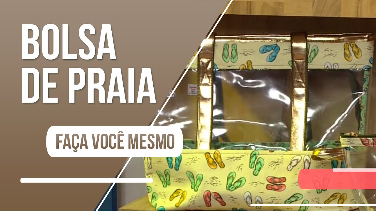 Aprenda a fazer uma linda bolsa de praia em costura criativa