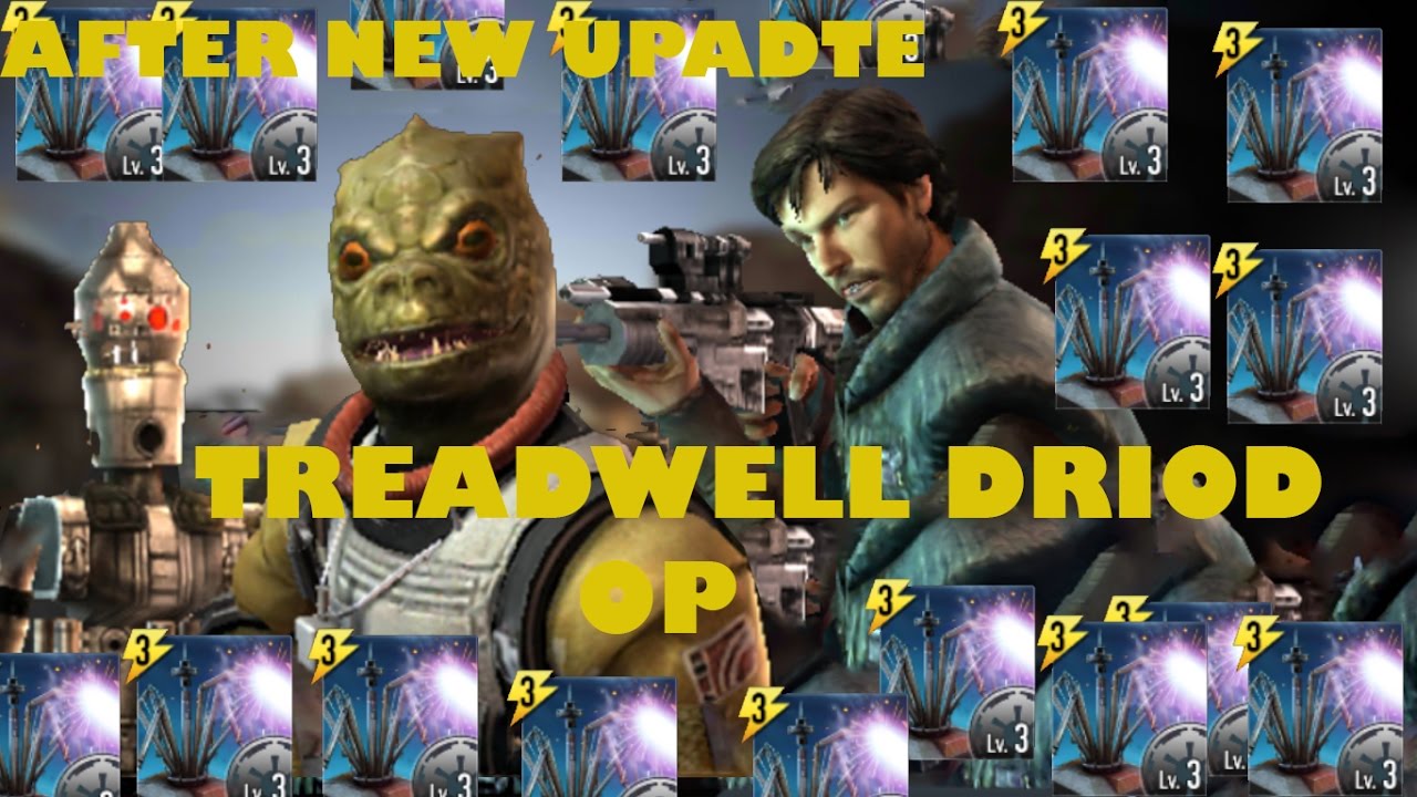 Star Wars Force Arena - New Update look and Gameplay with new card Treadwell driod at end