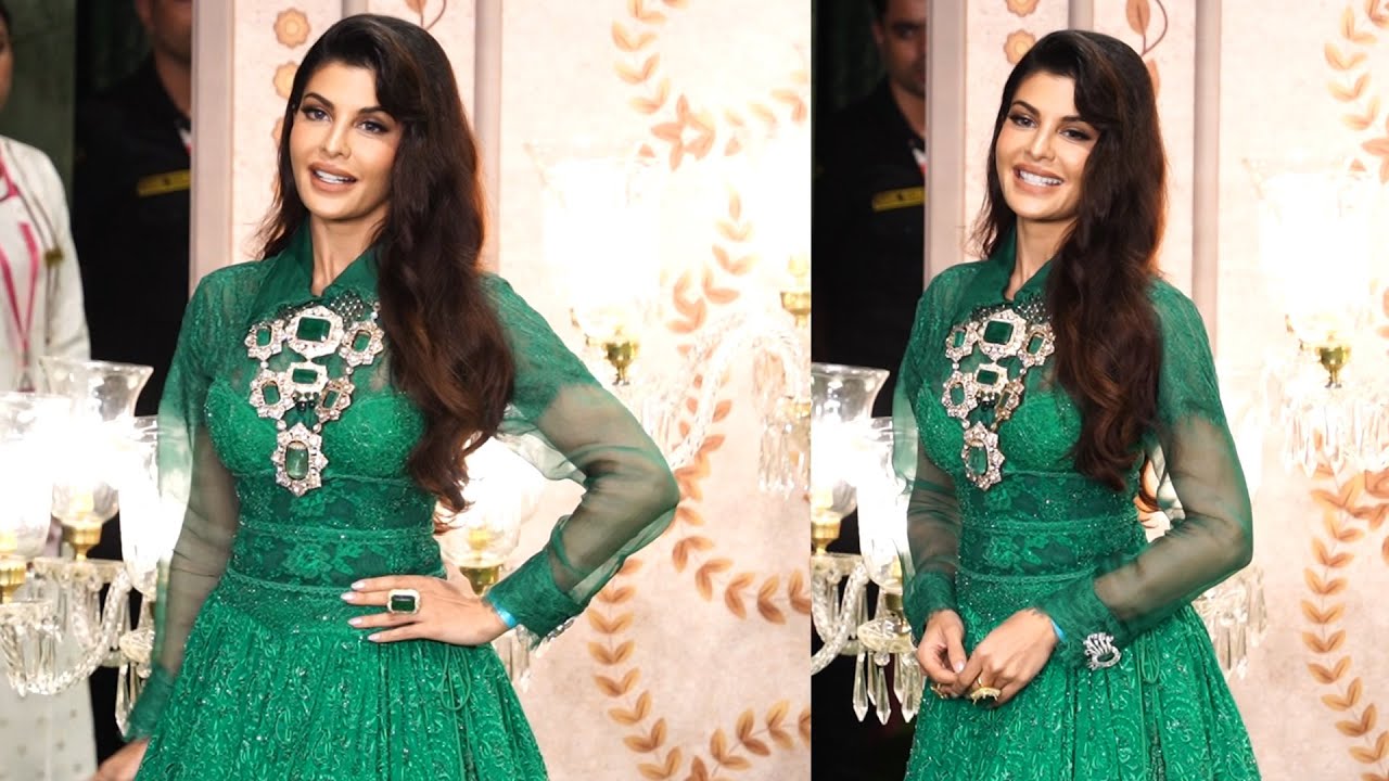 Jacqueline Fernandez Attend @ Anant Ambani & Radhika Merchant's Blessings Ceremony | Tupaki TV
