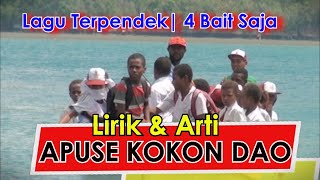 Arti Lirik Lagu APUSE dari Papua | Cuma 4 Bait Tapi Populer