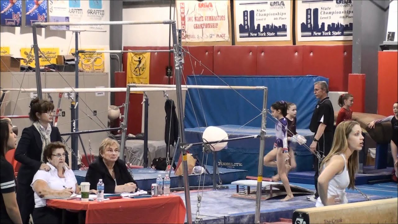 10 Year old Gymnast competing USAG Level 7 States Bars YouTube