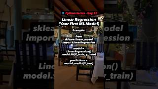 🐍 Day 28 – Linear Regression | “Want to predict salary, sales, price? Start here.” 👇