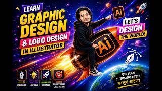 Learn Graphic Design & Logo Design in Illustrator | Complete Beginner Guide বাংলা (Bangla) screenshot 3