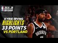 Kyrie Irving Full Highlights Vs Portland Blazers - 33 points! - (08/11/2019)