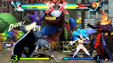 Requested ULTIMATE MARVEL VS. CAPCOM 3 Felicia/M.O.D.O.K./Dr. Doom Arcade Gameplay