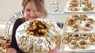 Only 3 Ingredients WALNUT DESSERT easy pastries GLUTEN-FREE WITHOUT BUTTER WITHOUT OIL
