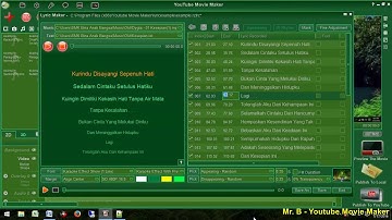 Easy to make cool lyrics video [Youtube Movie Maker] Part 02
