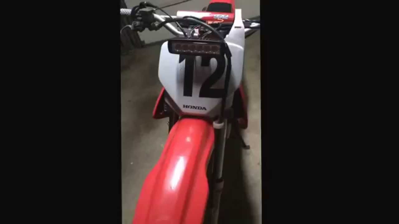 How to put a headlight on a dirt bike YouTube