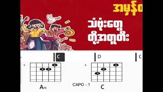 Miniatura de vídeo de "အလိုမရွိ ( Easy chord guitar myanmar)"